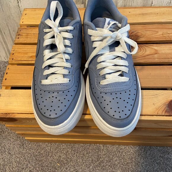 CLEARANCE! Nike Women's Size 8 Court Vision Alta Sneakers Ashen Slate Platform - Picture 3 of 9